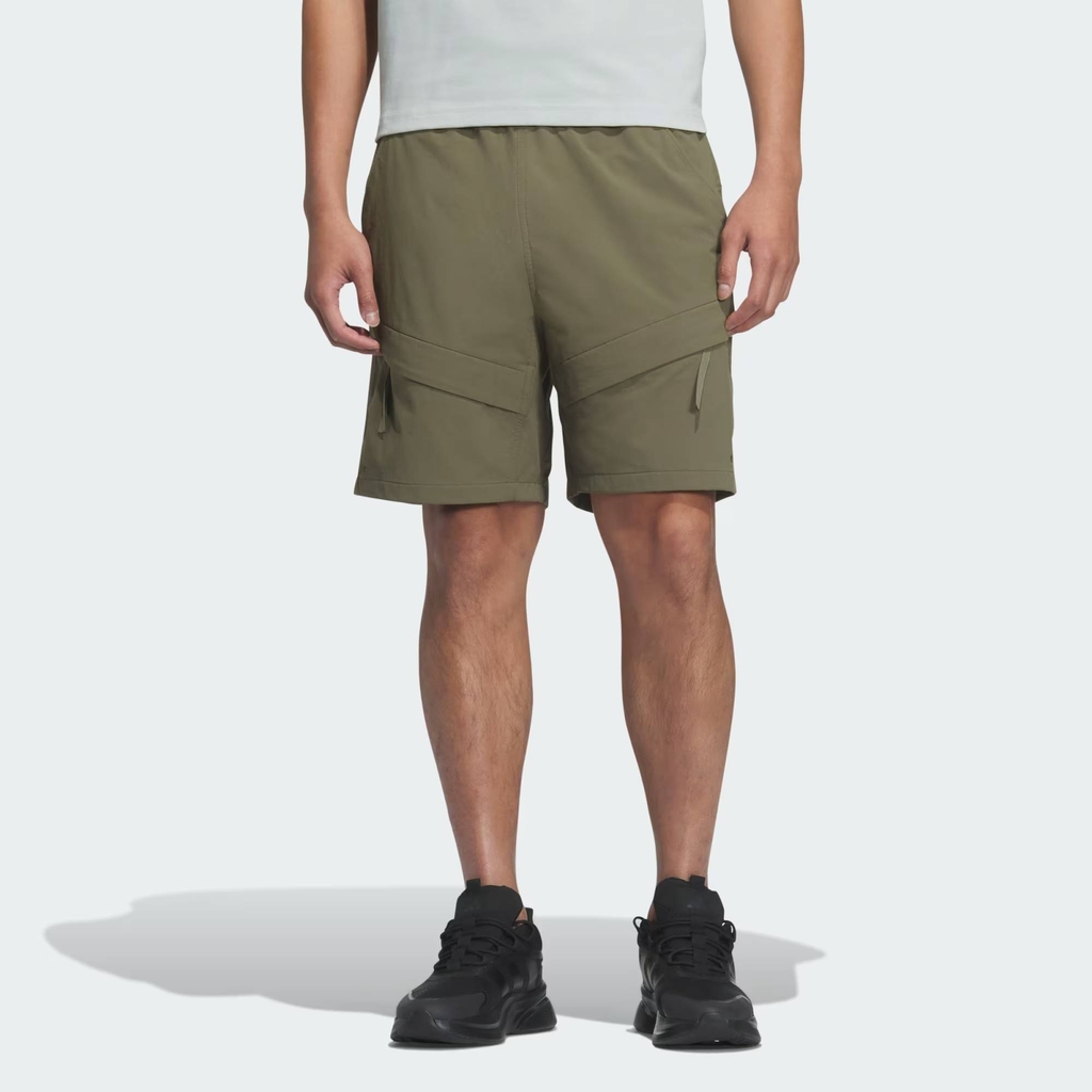 Quần Short Adidas Nam Chính Hãng - City Escape Loose Fit Stretch Woven Shorts - Màu Xanh | JapanSport JM2057