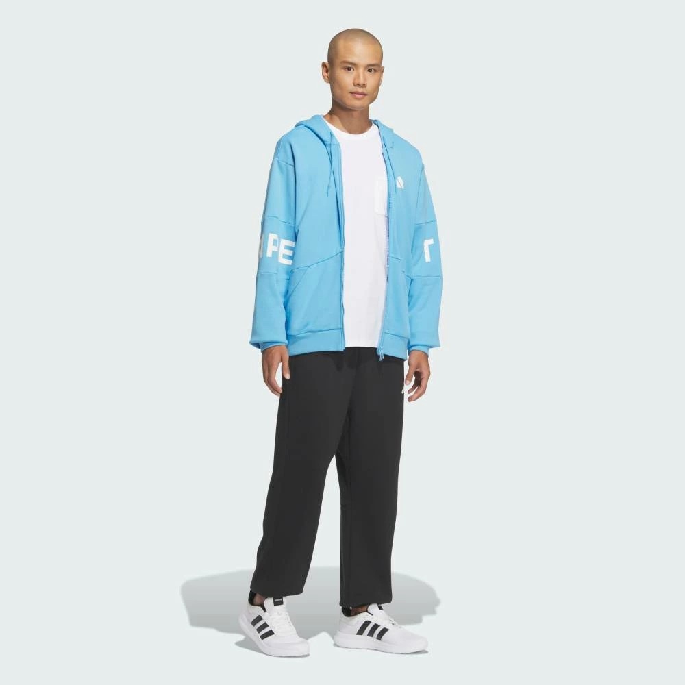 Áo Khoác Adidas Chính Hãng - Áo hoodie Warding Pack dáng rộng - Màu xanh | JapanSport JM2072