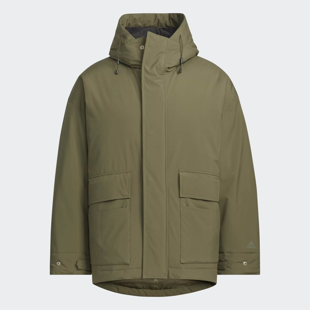 Áo Khoác lông vũ Adidas Chính Hãng - Áo khoác parka tiện dụng dáng rộng, có lớp đệm dày - Màu đen | JapanSport JM4448