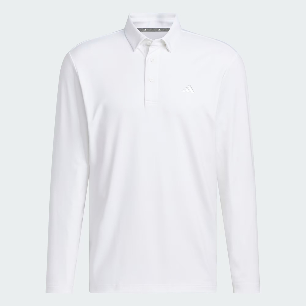 Áo Polo Adidas Nam Chính Hãng - Long-sleeved polo shirt - Màu Trắng | JapanSport JM7112