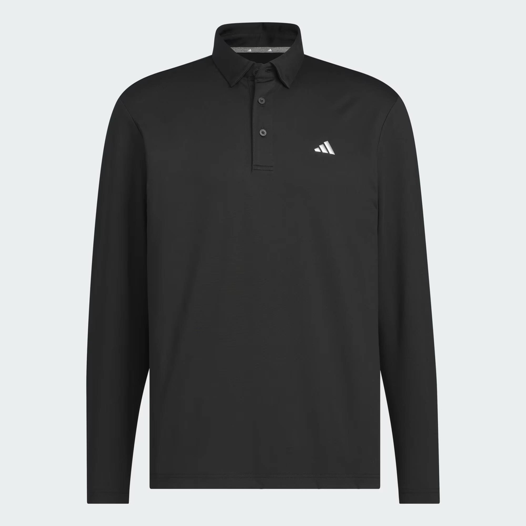 Áo Dài Tay Adidas Chính Hãng - Long-Sleeved Polo Shirt - Màu Đen | JapanSport JM7113