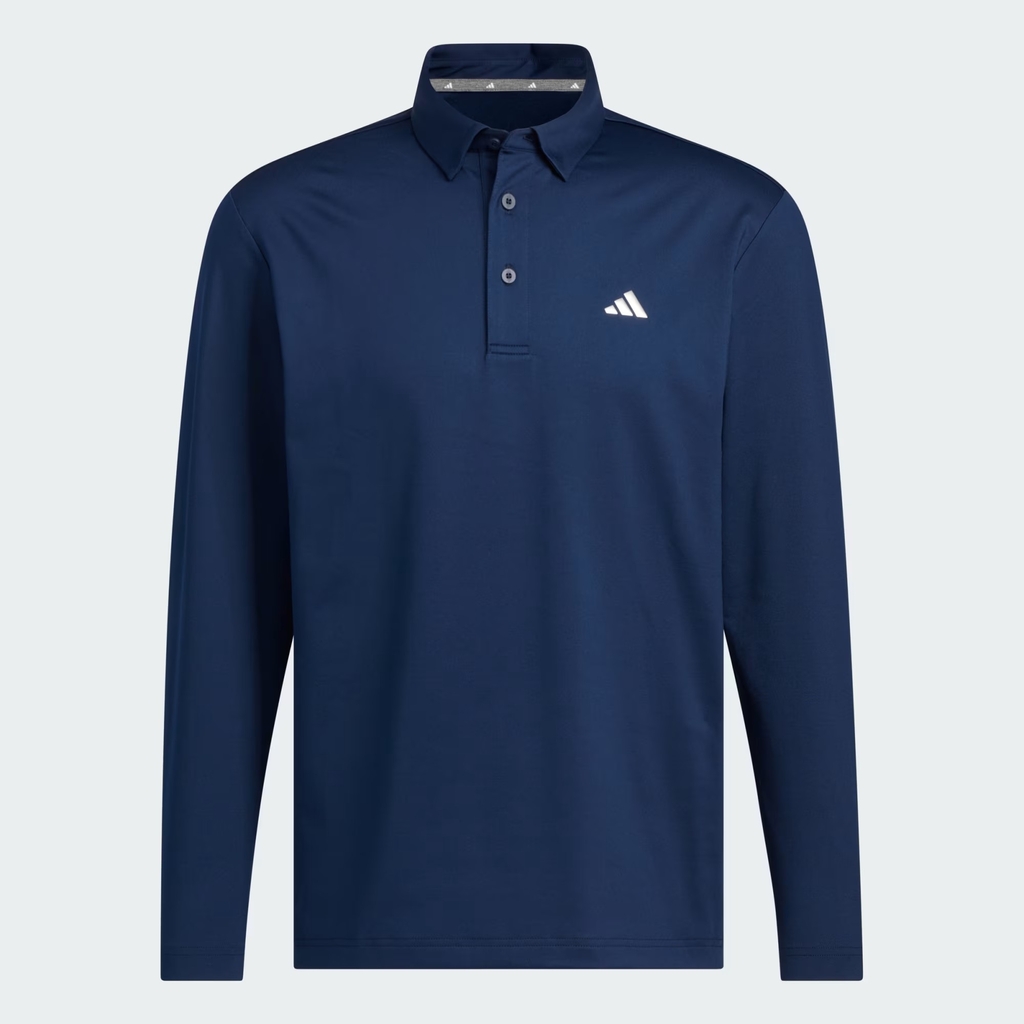 Áo Dài Tay Adidas Chính Hãng - Long-Sleeved Polo Shirt - Màu Navy | JapanSport JM7114