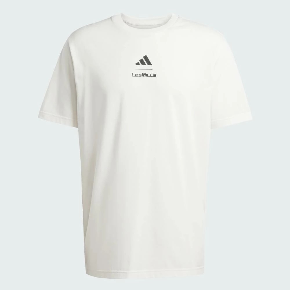 Áo Phông Adidas Nam Chính Hãng - LES MILLS Program Graphic Tee - Màu Trắng | JapanSport JW3872