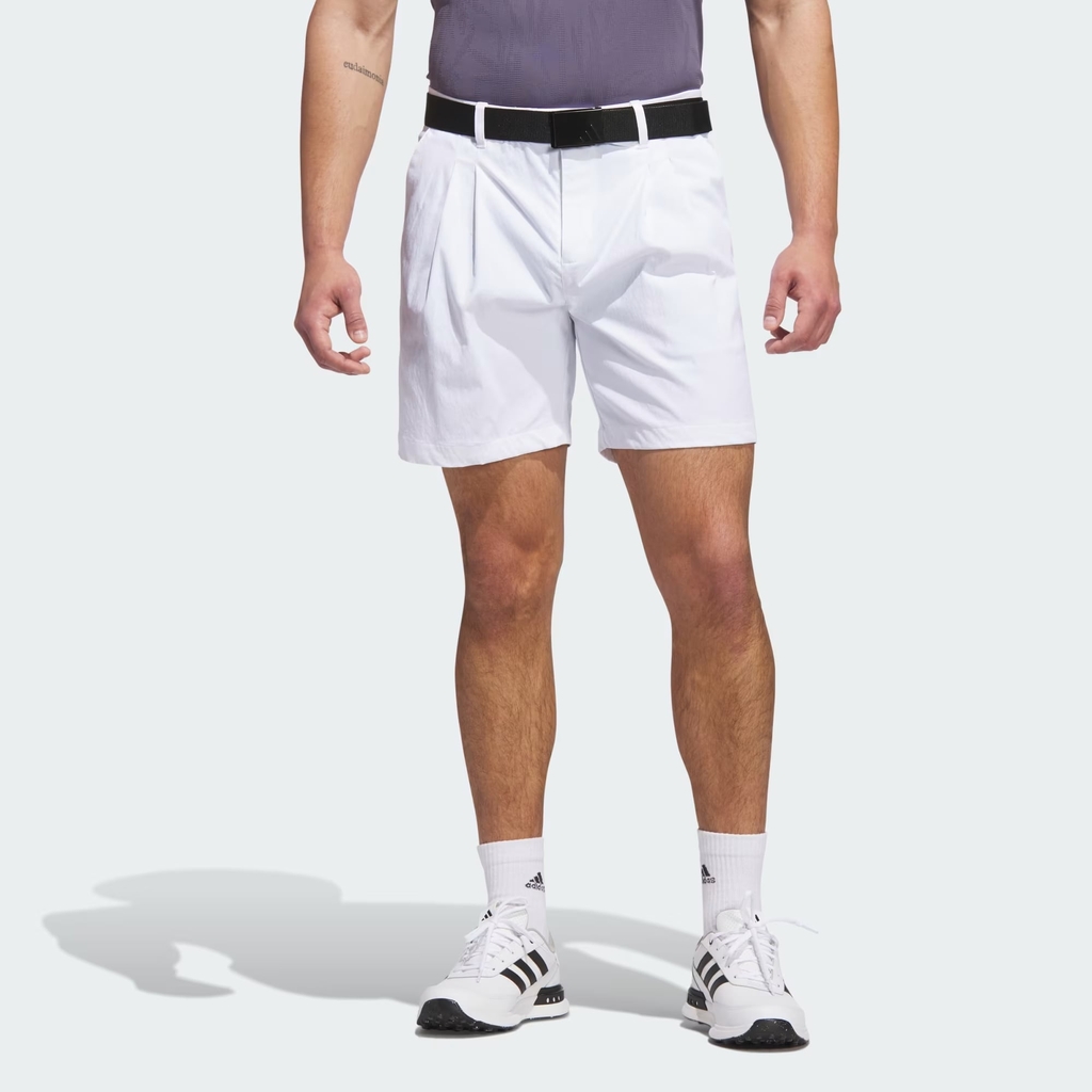 Quần Short Adidas Chính Hãng - 7-inch Pleated Shorts - Màu Trắng | JapanSport JW4102