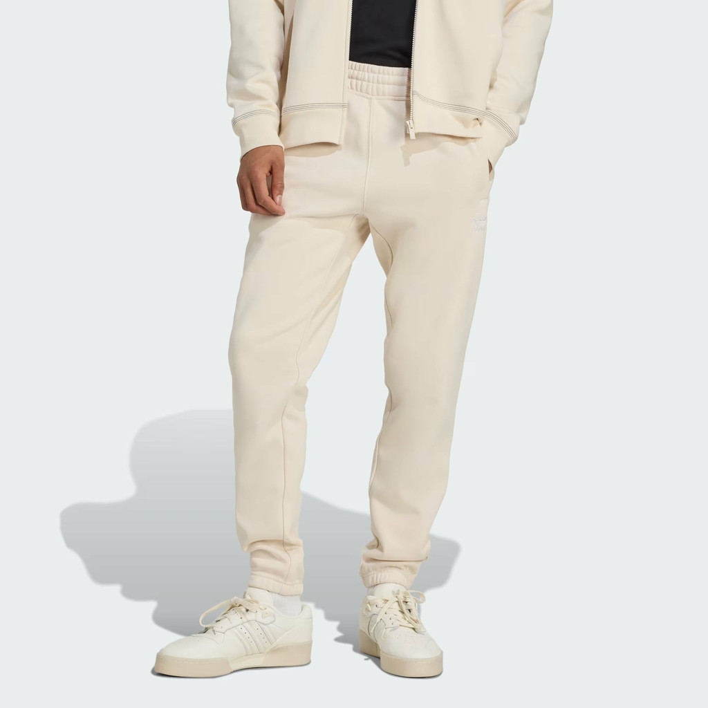 Bộ thể thao Adidas Chính Hãng - Trefoil Essentials Crew - Màu Be | JapanSport JW3526+KA0649