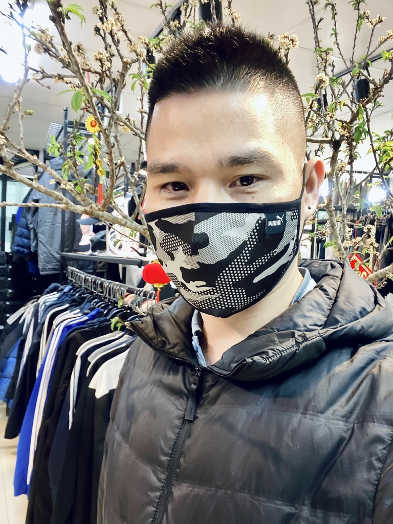 Set 2 Khẩu trang Puma Chính Hãng - PUMA FACE MASK - Đen | JapanSport 054141-05