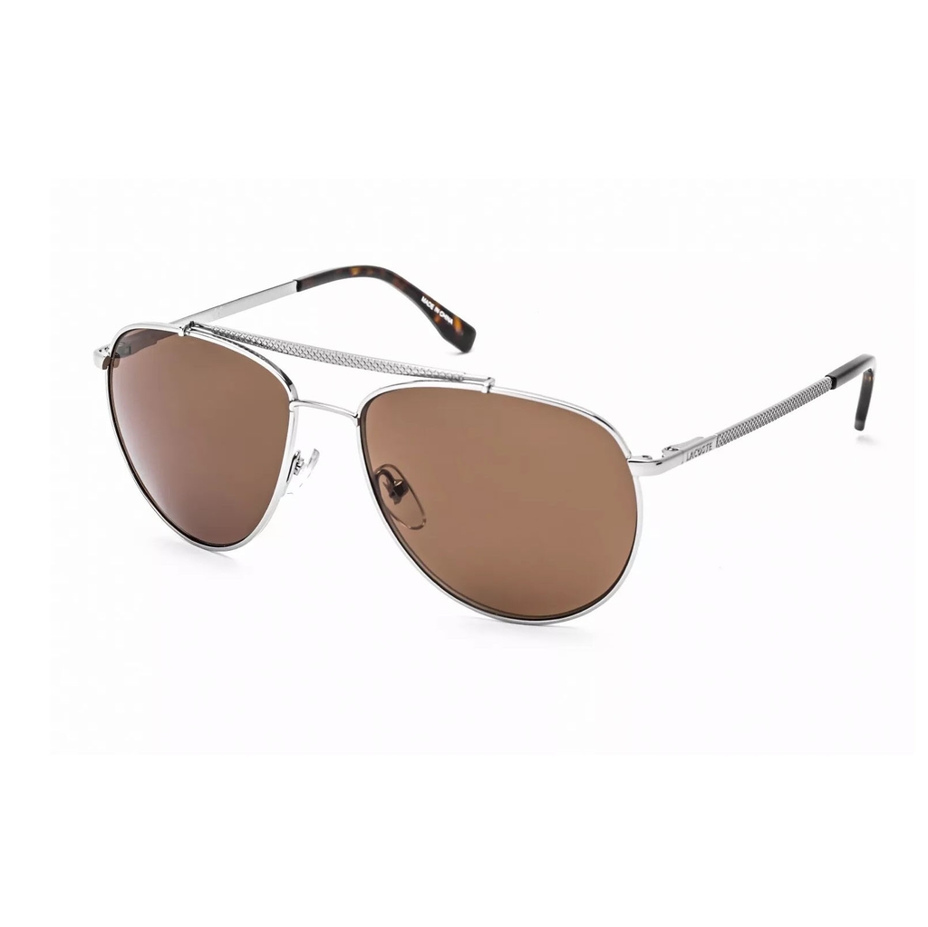 Kính Lacoste Chính hãng - Brown Pilot Unisex Sunglasses | JapanSport L177s 033 57-15-140