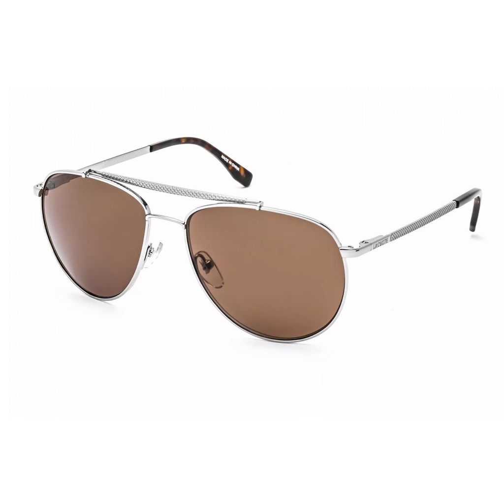 Kính Lacoste Chính hãng - Brown Pilot Unisex Sunglasses | JapanSport L177s 033 57-15-140