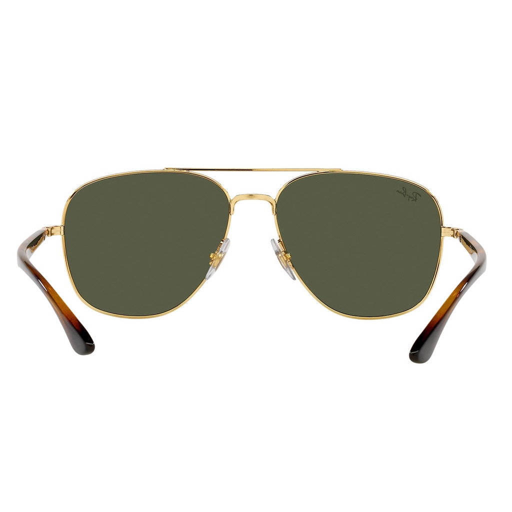 Kính Ray-Ban Nam Chính hãng - RB3683 001/31 Green - 56mm Gọng Vàng Arista, Tròng Xanh G-15 | JapanSport