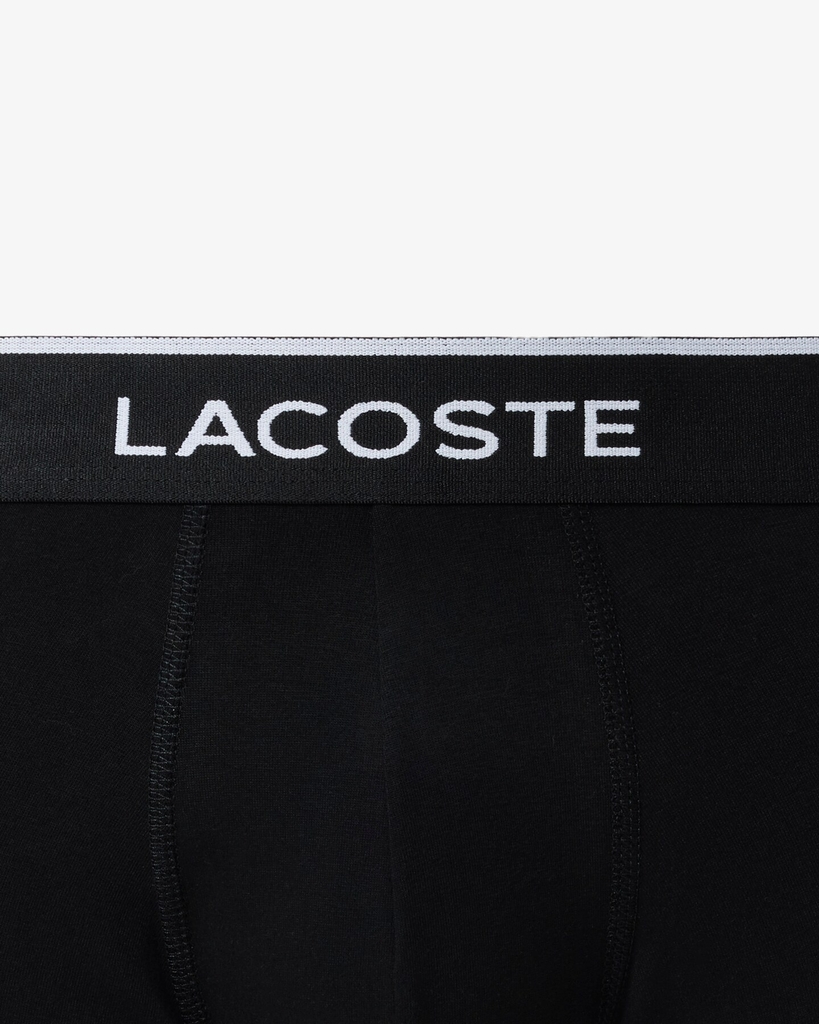 Quần Boxer Lacoste Chính hãng - 3-Pack Cotton Trunks - Màu đen | JapanSport 5H4967-51-4XI