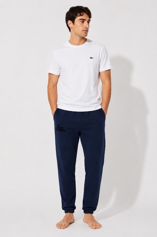 Quần Dài Lacoste Chính hãng - Men's Fleece Lounge Joggers - Màu Xanh | JapanSport 3H5422-51-166