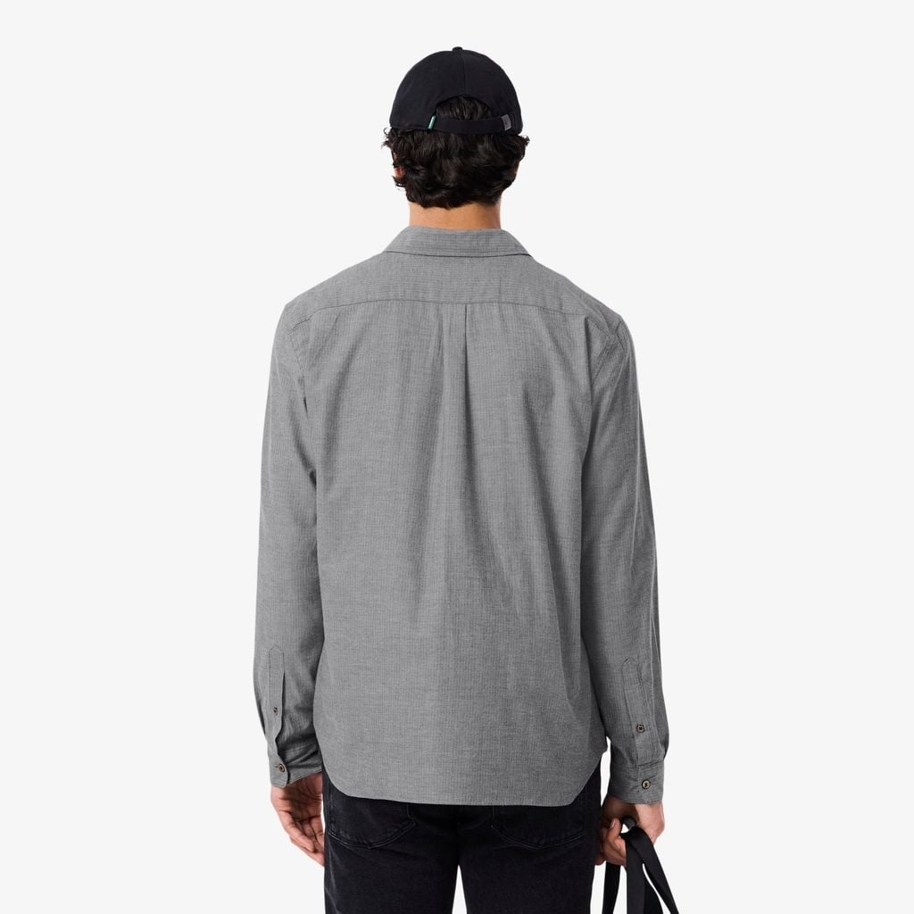 Áo Sơ Mi Lacoste Chính Hãng - Regular Fit Cotton Shirt - Màu Navy | JapanSport CH5152-51-HHW