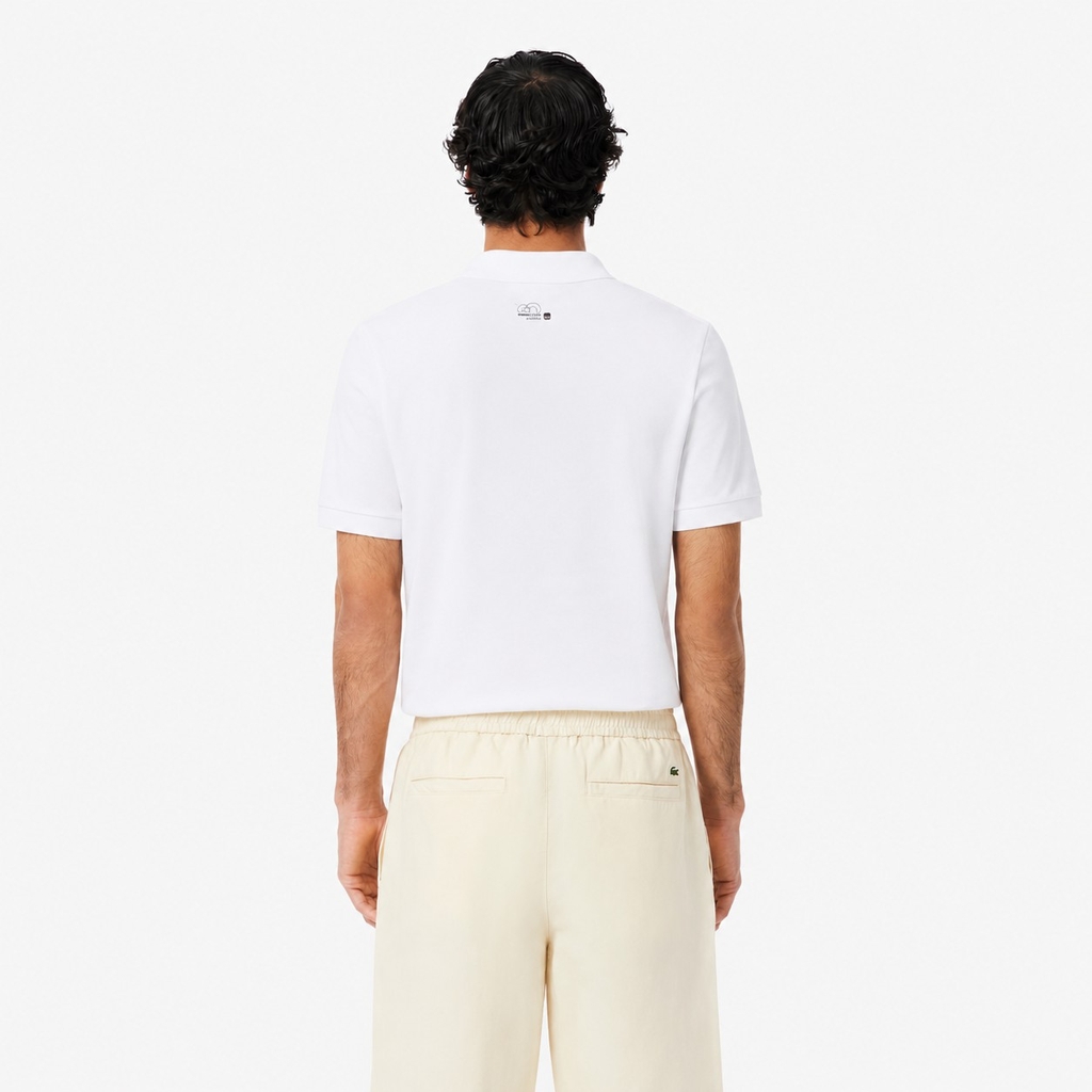 Áo Polo Lacoste Chính hãng - Regular Fit Miami Open Graphic - Màu Trắng | JapanSport DH8632-51-001