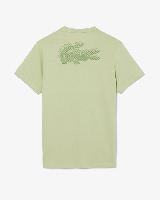 Áo Phông Lacoste Nam Chính hãng - Ultra Dry Crocodile Graphic Sport T-shirt - Màu xanh | JapanSport TH0003-51-6l4