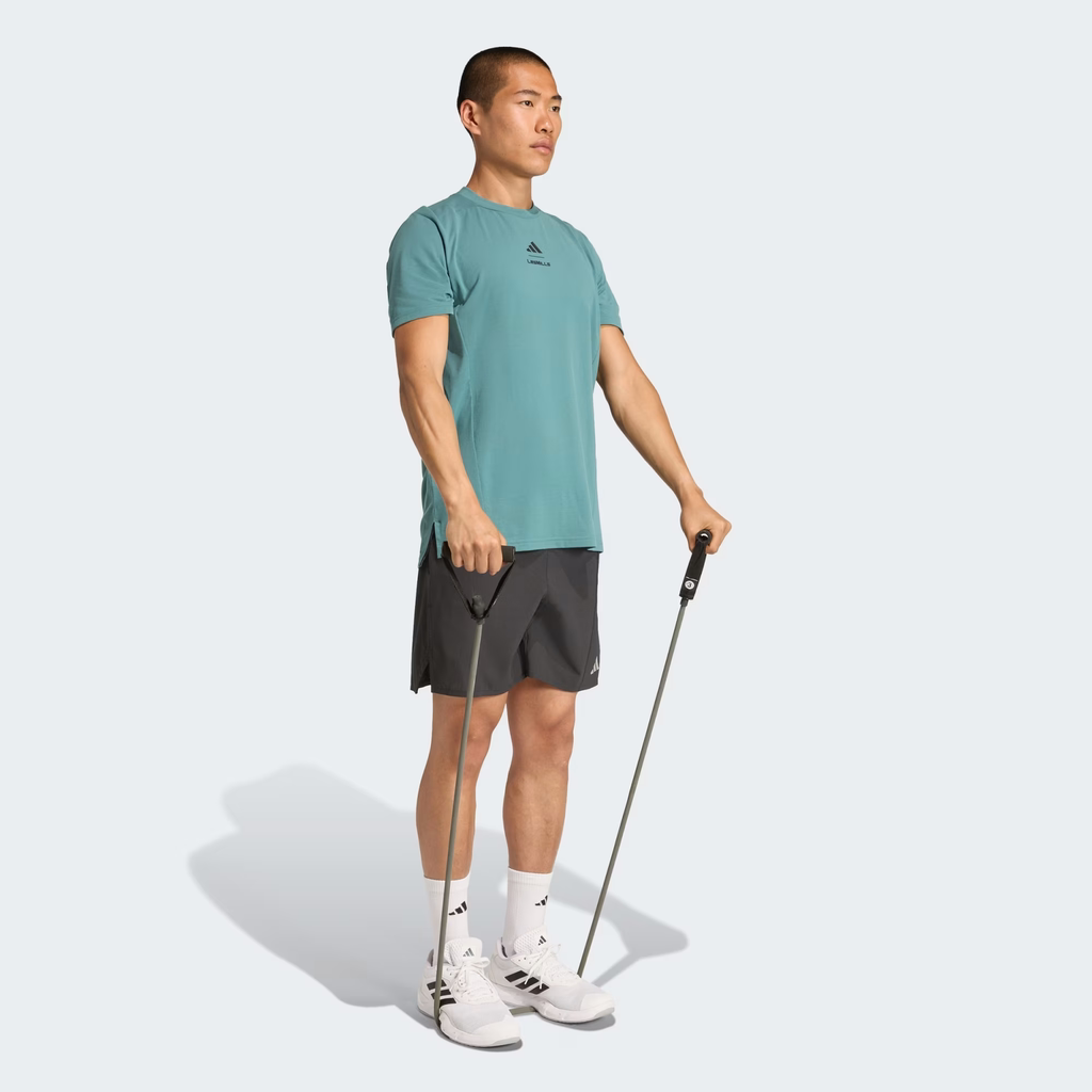 Áo Phông Adidas Nam Chính Hãng - Les Mills Graphic T-Shirt - Màu Xanh  | JapanSport KD4345