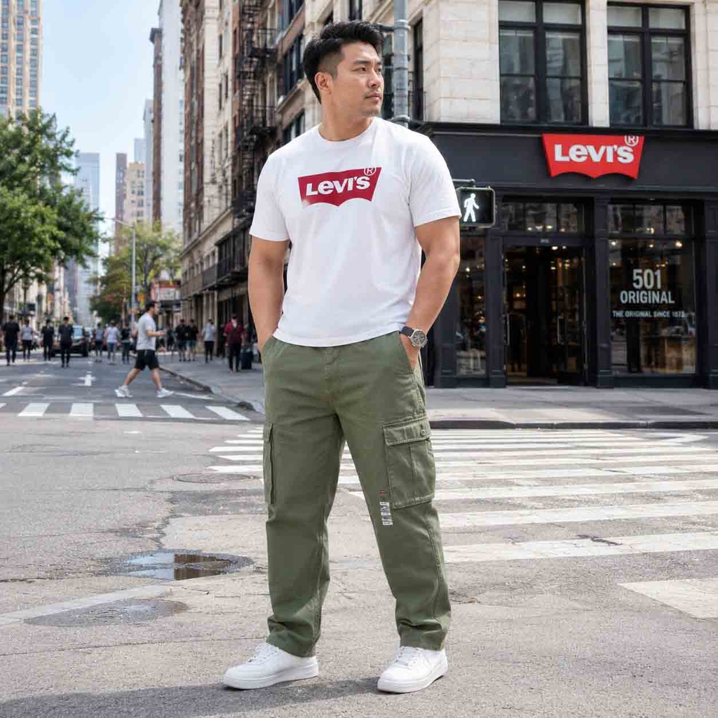 Quần Levi's Chính Hãng - Ace Cargo Men's Pants - Màu Olive | JapanSport 12462-0077