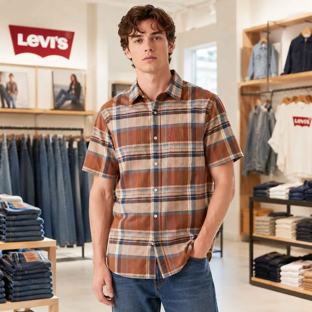 Áo sơ mi Levi's Chính Hãng - Classic 1 Pocket - Màu Cam | JapanSport 86627-0287