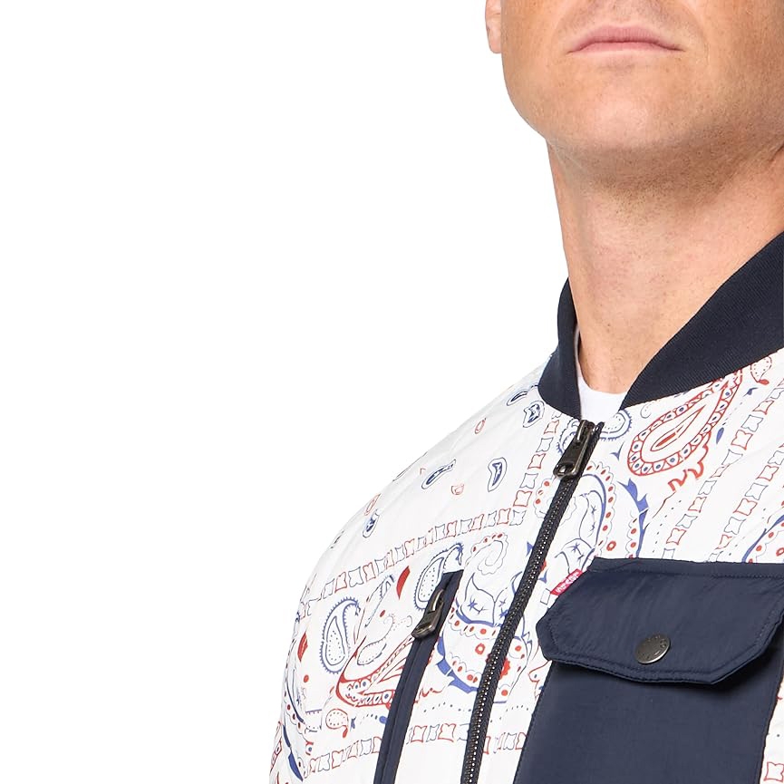 Áo Khoác Levi's Chính Hãng - Diamond Quilted Bomber Jacket - Màu trắng | JapanSport LM2MP433
