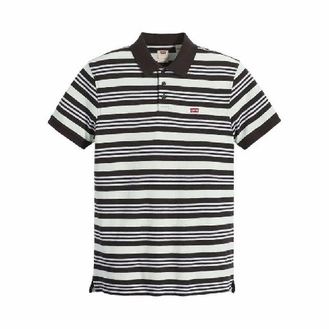 Áo Polo Levi's Chính Hãng - Housemark Polo - Màu Đen/Trắng/Xanh | JapanSport 35883-0115