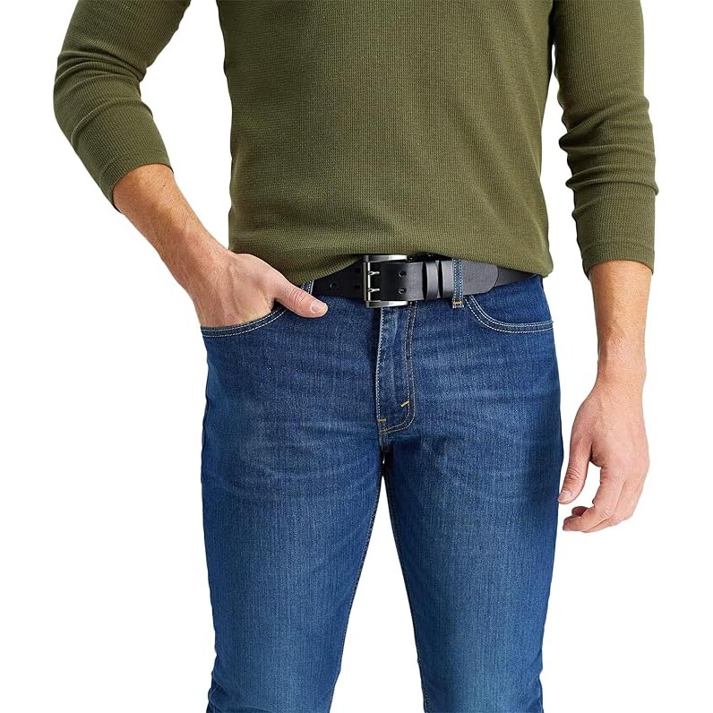 Thắt Lưng Levi's Chính Hãng - Casual Everyday Jean Belt with Double Prong Buckle - Màu đen | JapanSport 11LV0277-001