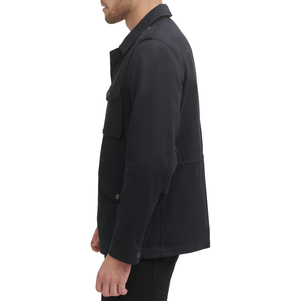 Áo Khoác Levi's Chính Hãng - Cotton Four Pocket Unlined Military Jacket - Màu Nâu Đậm | JapanSport LM1RC766-blk