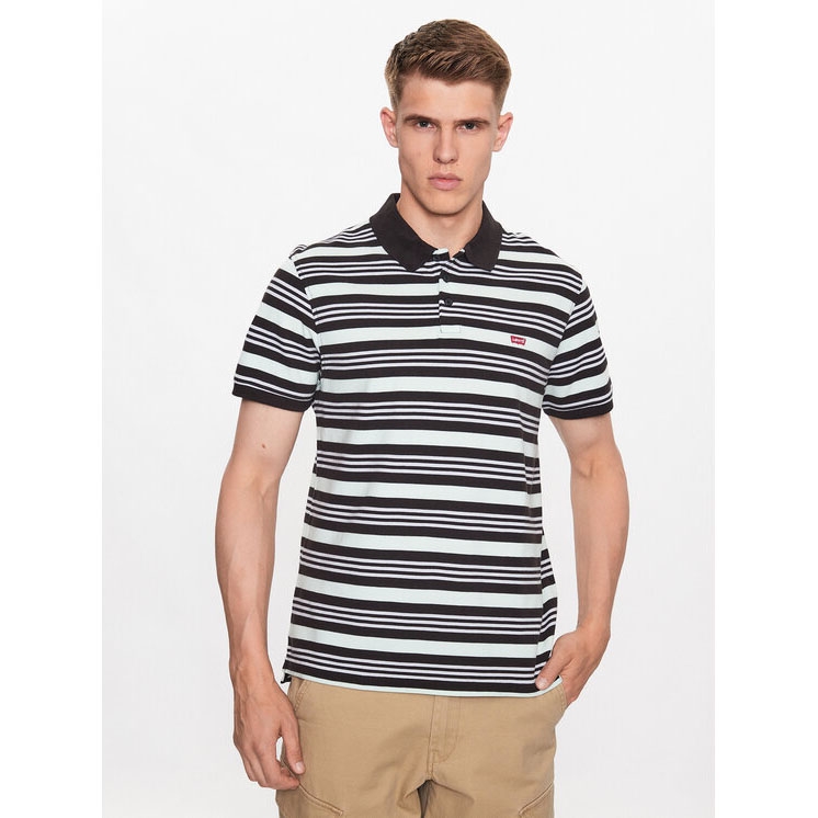 Áo Polo Levi's Chính Hãng - Housemark Polo - Màu Đen/Trắng/Xanh | JapanSport 35883-0115