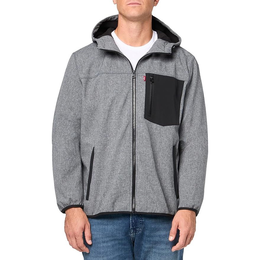 Áo Khoác Levi's Chính Hãng -  Water-Resistant Soft Shell Active - Màu xám | JapanSport LM2KP157-HGR