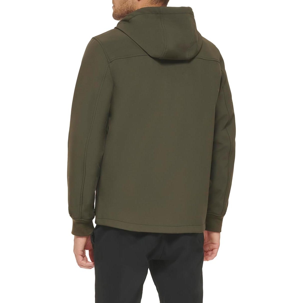 Áo Khoác Levi's Chính Hãng - Water-Resistant Soft Shell Trail Hoodie Jacket - Màu đen | JapanSport LM3OP196-olv