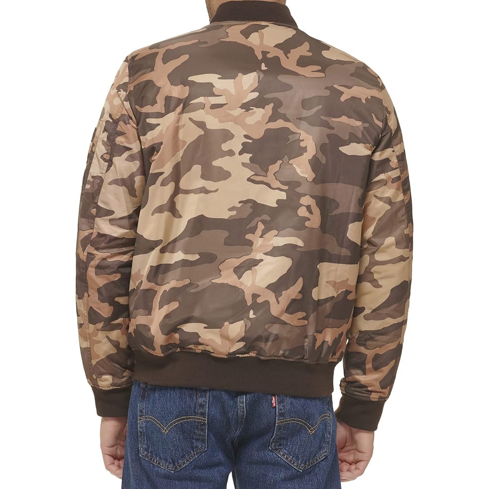 Áo Khoác Levi's Chính Hãng - MA-1 Flight Lightweight Zip-Up Bomber Jacket - Màu cam | JapanSport LM2RN192-bwc
