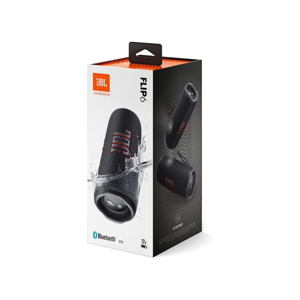 Loa Bluetooth JBL Chính hãng - Flip 6 | Loa di động chống nước - Màu đen | JapanSport