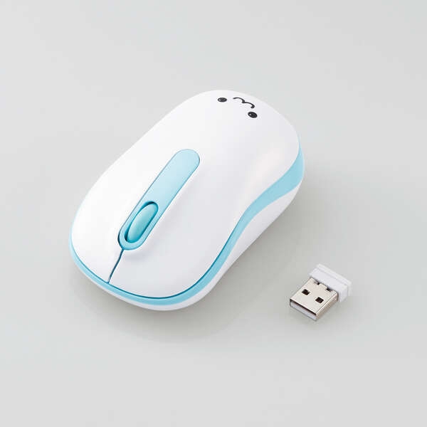 Chuột Không Dây Elecom Chính hãng - M-DY11DRSKBU, Silent, Kháng Khuẩn, 3 Nút, Size S, Màu Xanh | JapanSport