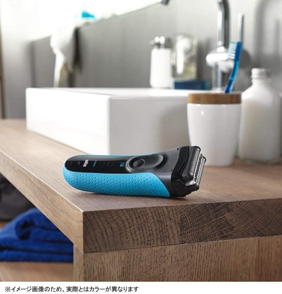 Máy cạo râu Braun Chính hãng - Series 3 - 3010S - Êm sát, linh hoạt, Màu Xanh | JapanSport