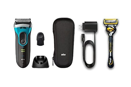Máy cạo râu Braun Chính hãng - Series 3 - 3080S - Màu Xanh | JapanSport
