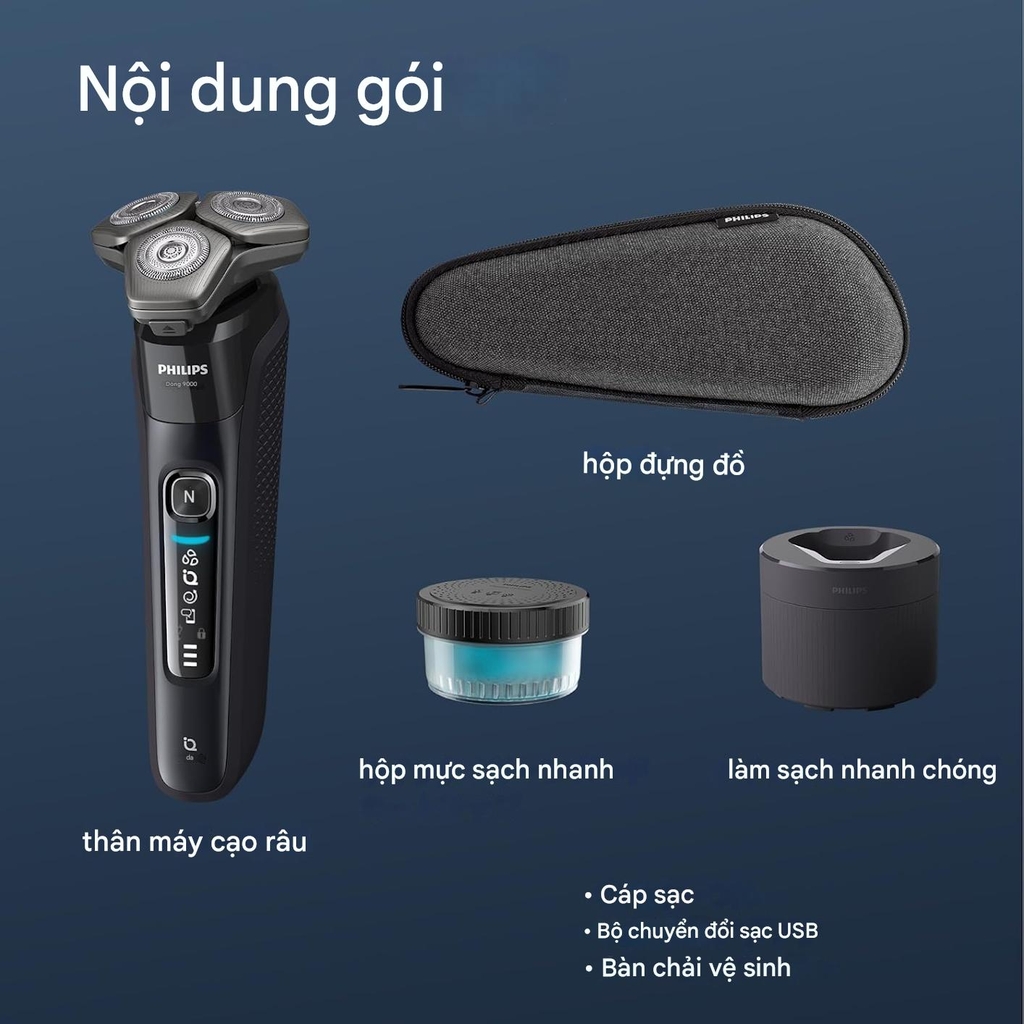 Máy cạo râu Philips Chính hãng - Series 9000 - S9696/50 - Màu đen  | JapanSport
