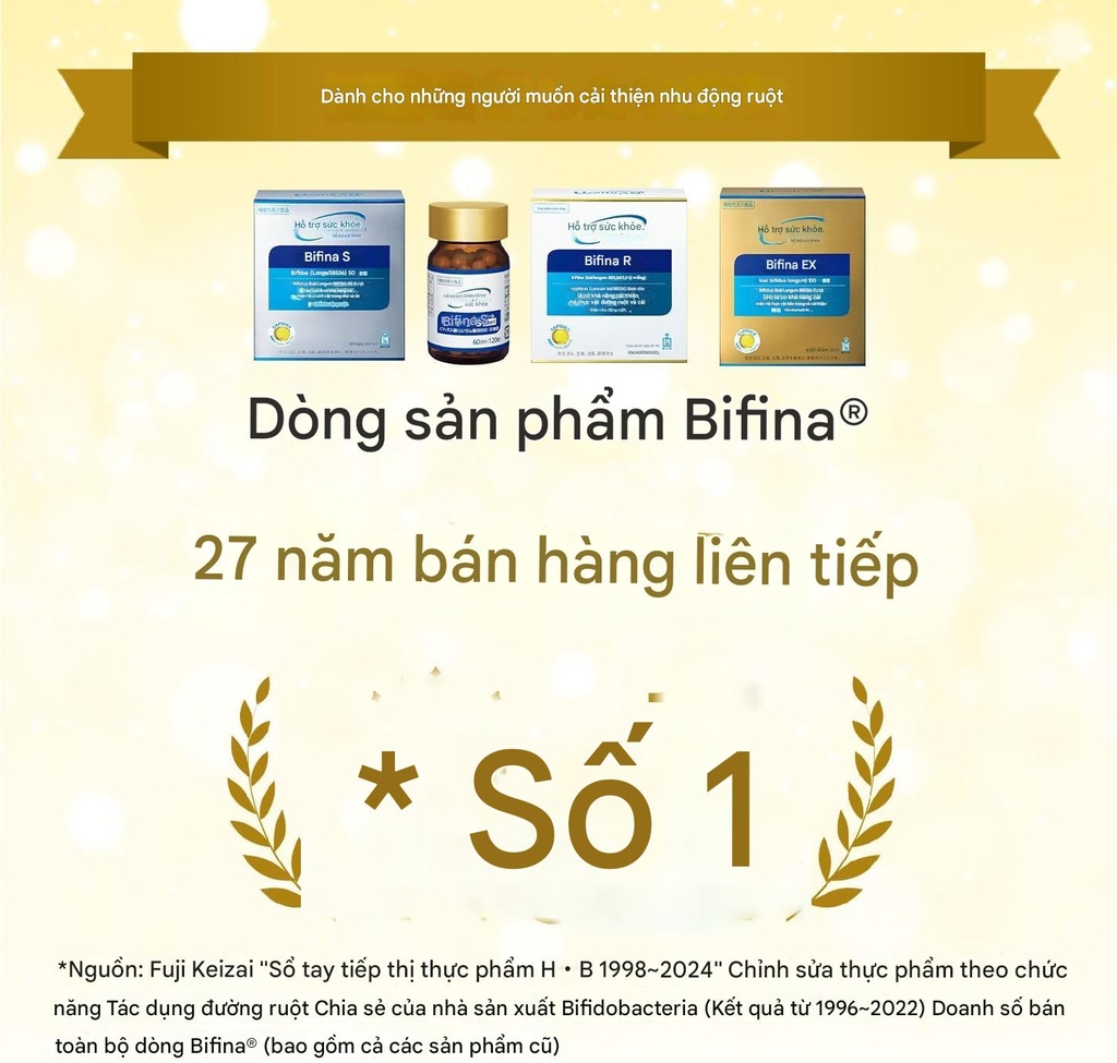 Men Vi Sinh Bifina Chính hãng - Health Aid Bifina EX - Hộp 60 gói | JapanSport