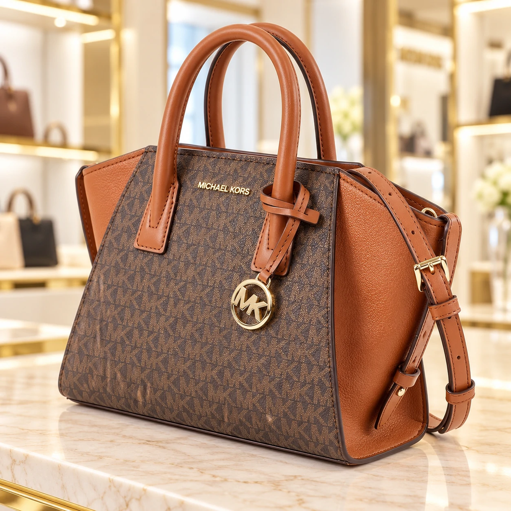 Túi nữ Michael Kors Đeo Chéo Chính Hãng – Avril Small - Màu nâu | JapanSport 35F4G4VS1B