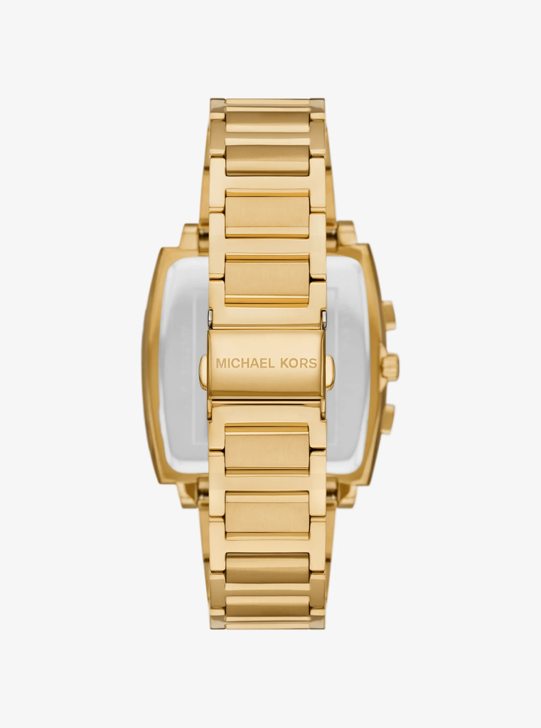 Đồng hồ Michael Kors Nam Chính hãng - Rhys Chronograph - Màu vàng mặt xanh | JapanSport MK9229