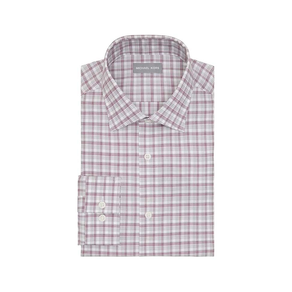 Áo sơ mi Michael Kors Chính hãng - Ultra Wrinkle Free Stretch Regular Fit - Màu trắng | JapanSport dr35170970
