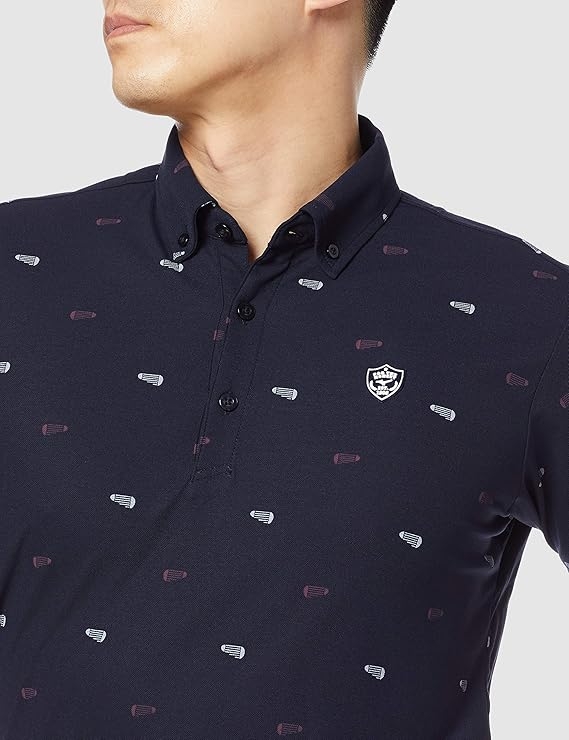 Áo Polo Golf Mizuno Chính Hãng - Short Sleeve Shirt - Màu Navy | JapanSport 52MA1004-14