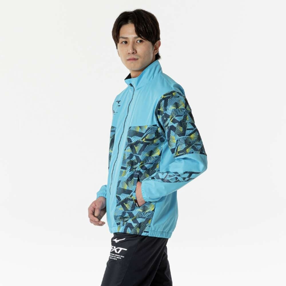 Áo Khoác Mizuno Chính Hãng - N-XT Breath Thermo Warmer - Màu xanh | JapanSport 32JEB740-16