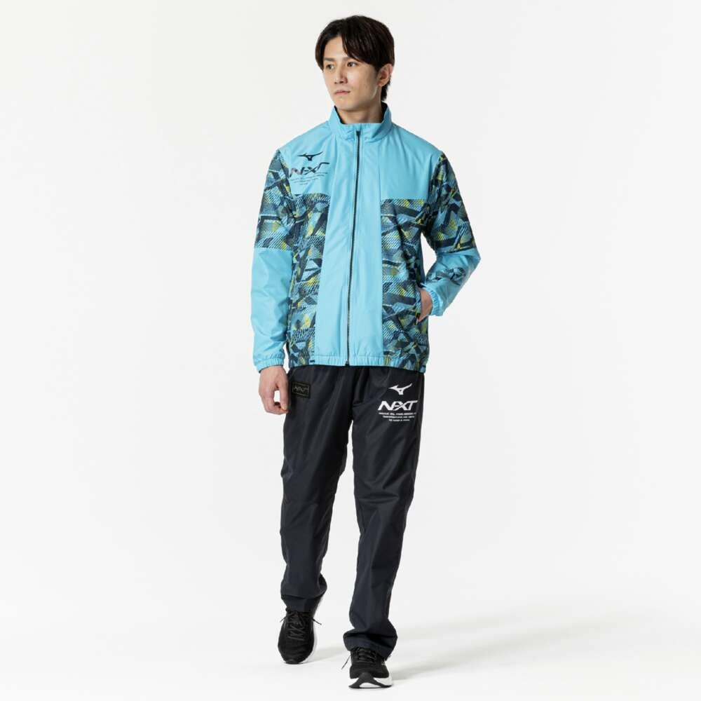 Áo Khoác Mizuno Chính Hãng - N-XT Breath Thermo Warmer - Màu xanh | JapanSport 32JEB740-16