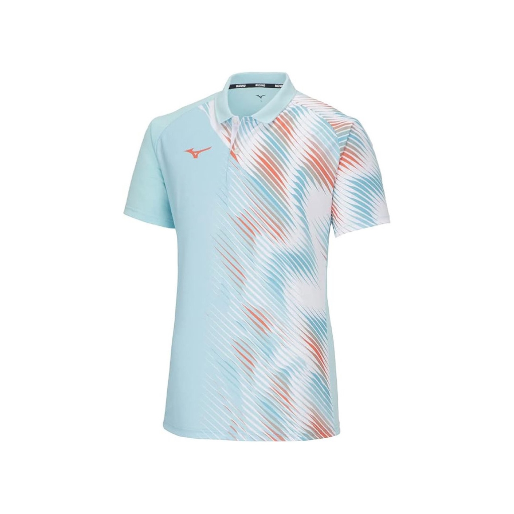 Áo Polo Tennis Mizuno Chính Hãng - Tennis wear game shirt - Màu xanh | JapanSport 62JAA006-20