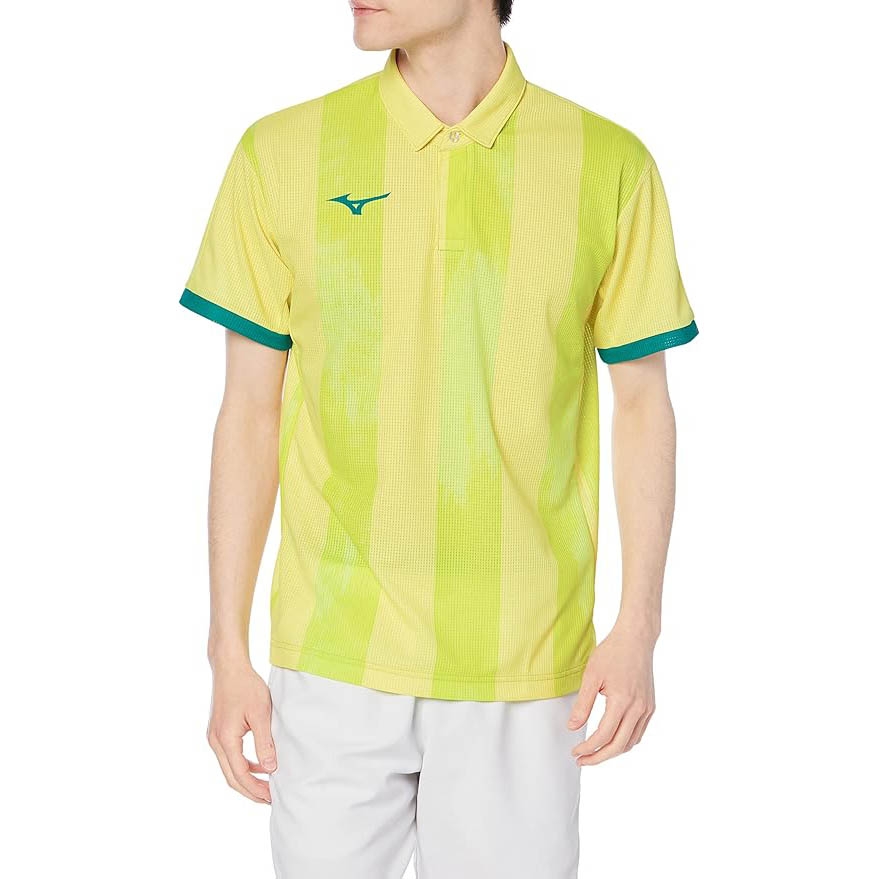 Áo Polo Nam Mizuno Chính Hãng - Tennis Wear Game Shirt - Màu Vàng | JapanSport 72MA2001-34