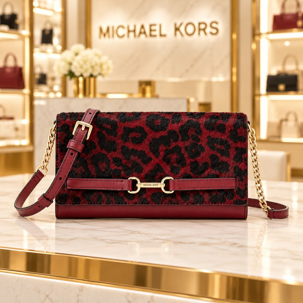 Túi Ví Đeo Chéo Michael Kors Chính hãng - CARSON Large - Màu Đỏ | JapanSport 35F5G2ZC7H606