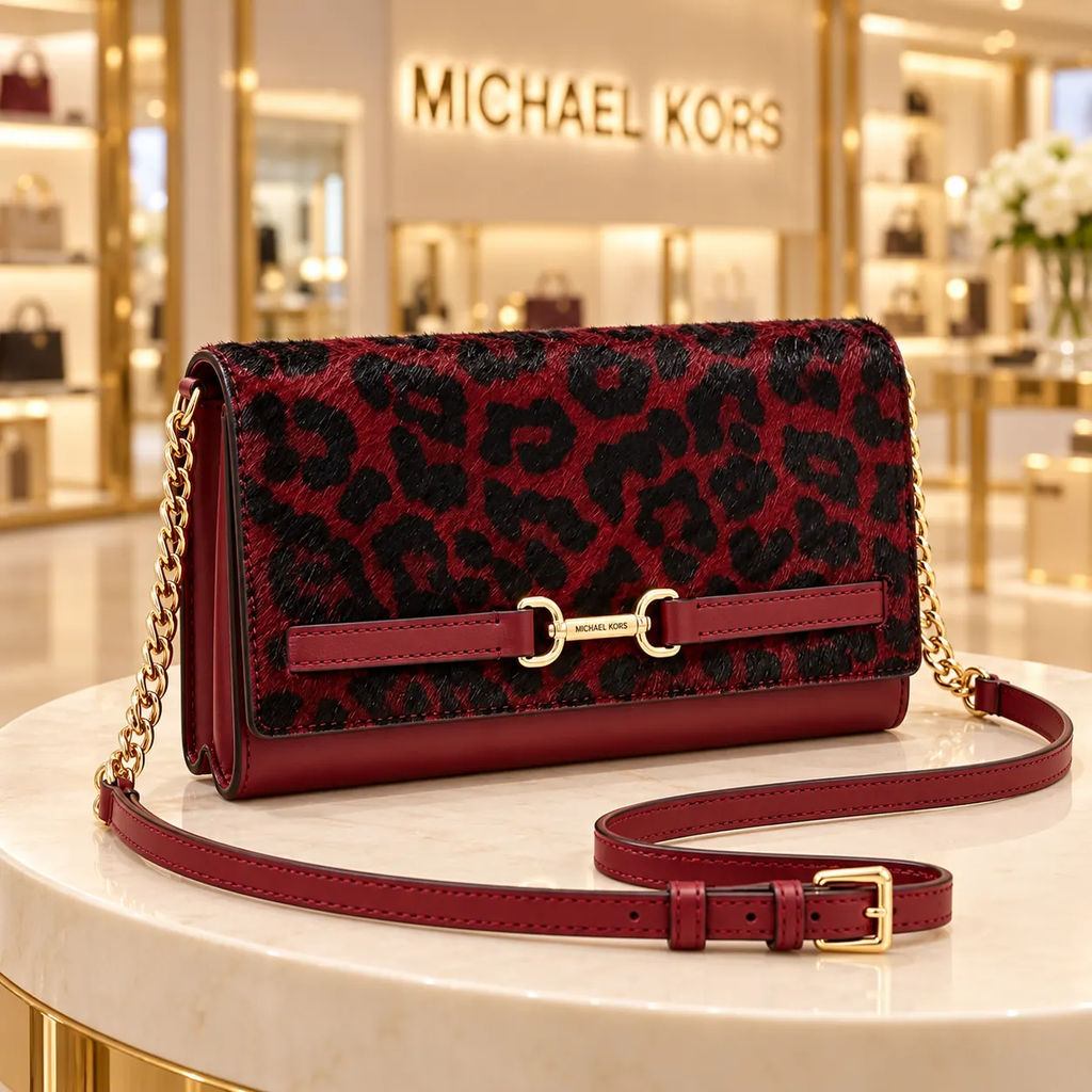 Túi Ví Đeo Chéo Michael Kors Chính hãng - CARSON Large - Màu Đỏ | JapanSport 35F5G2ZC7H606