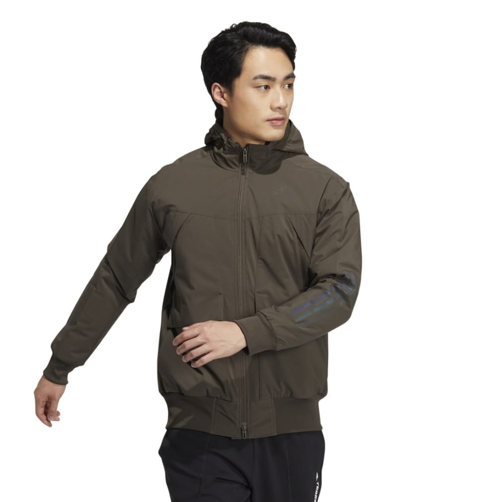 Áo Khoác Adidas Nam Chính Hãng - MTRACKHB Padded - Xám | JapanSport HR5225