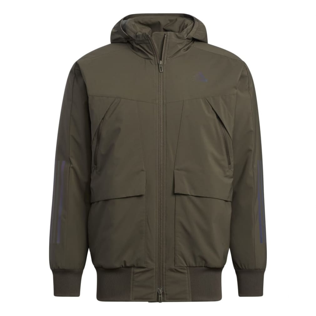 Áo Khoác Adidas Nam Chính Hãng - MTRACKHB Padded - Xám | JapanSport HR5225