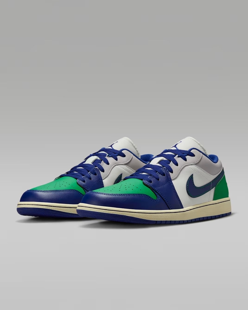 Giày Nike Chính Hãng - Air Jordan 1 Low - Màu xanh | JapanSport 553558-147