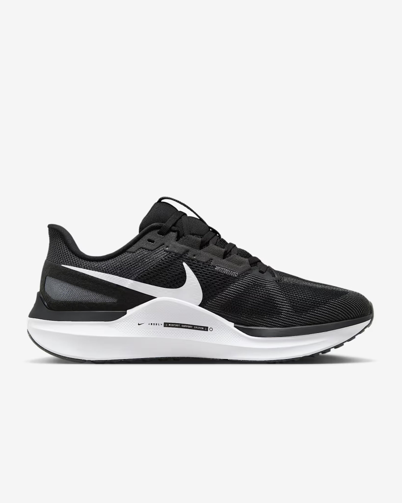 Giày Nike Nam Chính Hãng - Air Zoom Structure 25 (Form rộng-Wide) - Màu Đen | JapanSport DZ3488-002