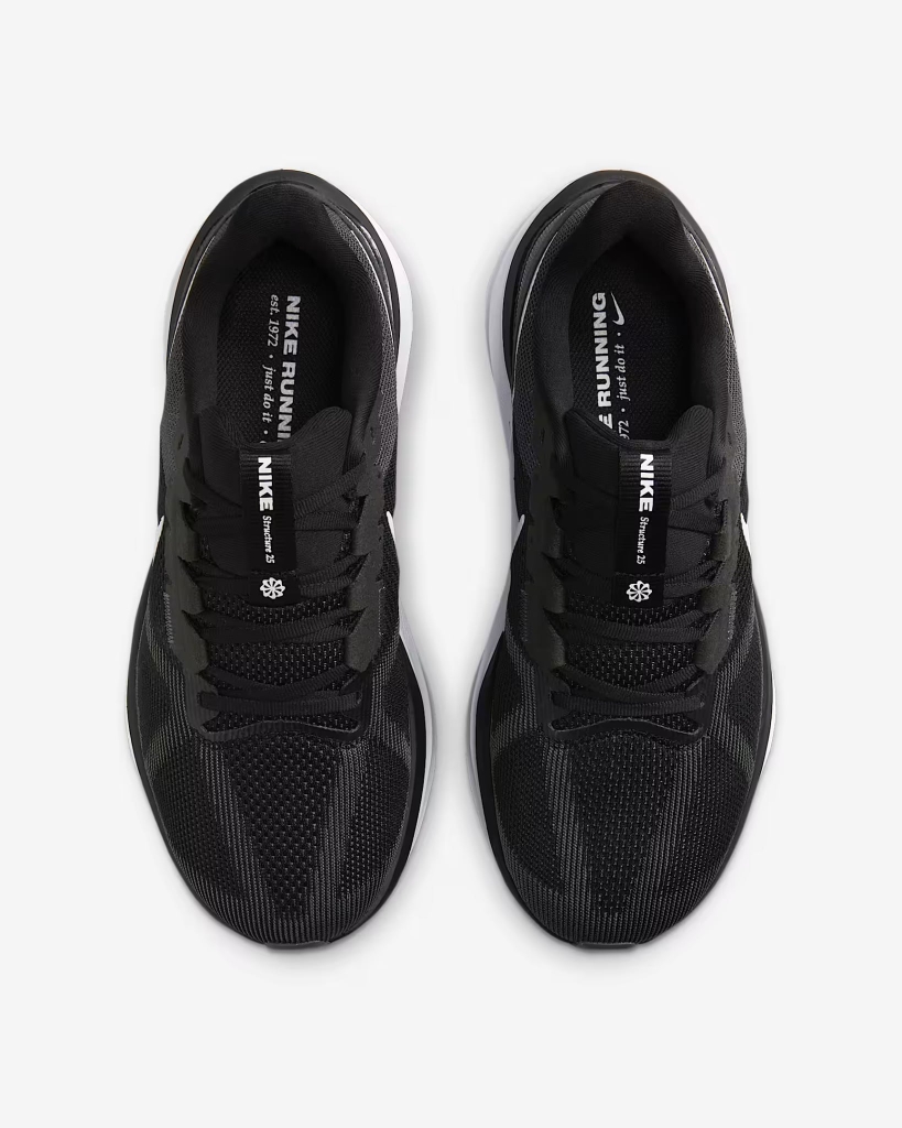 Giày Nike Nam Chính Hãng - Air Zoom Structure 25 (Form rộng-Wide) - Màu Đen | JapanSport DZ3488-002